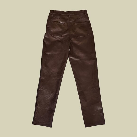 Wilfred Melina Brown Leather Pants - Picture 2 of 5